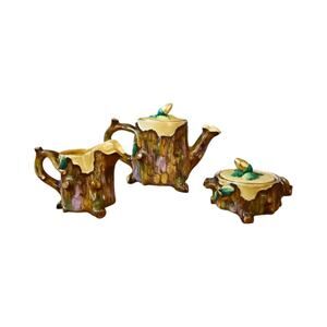 Oak Tree Forest Porcelain Tea Set